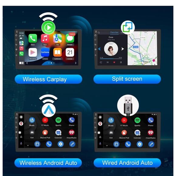 Car Radio Stereo Toyota Yaris 2011-14 9”Touch Screen‎ Wireless CarPlay Andriod - Picture 3 of 7